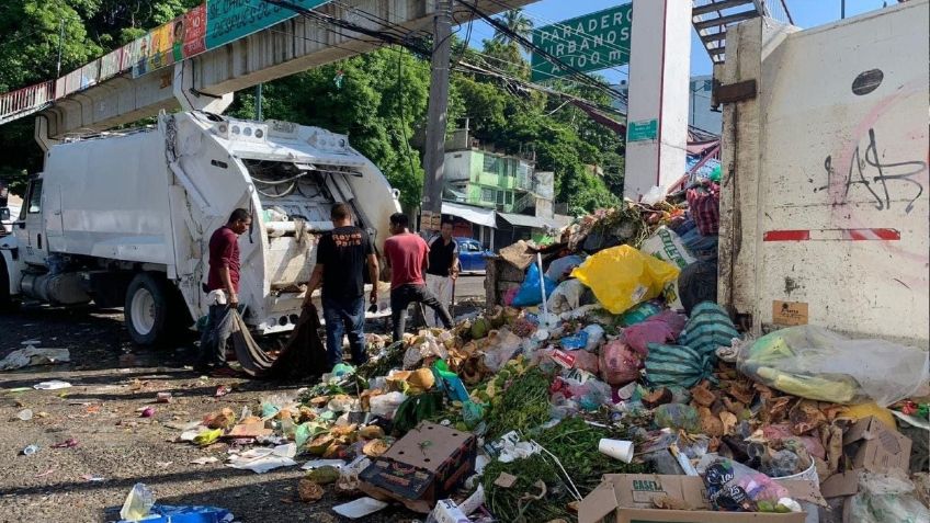 Autoridades de Guerrero emiten alerta sanitaria por montañas de basura en Acapulco