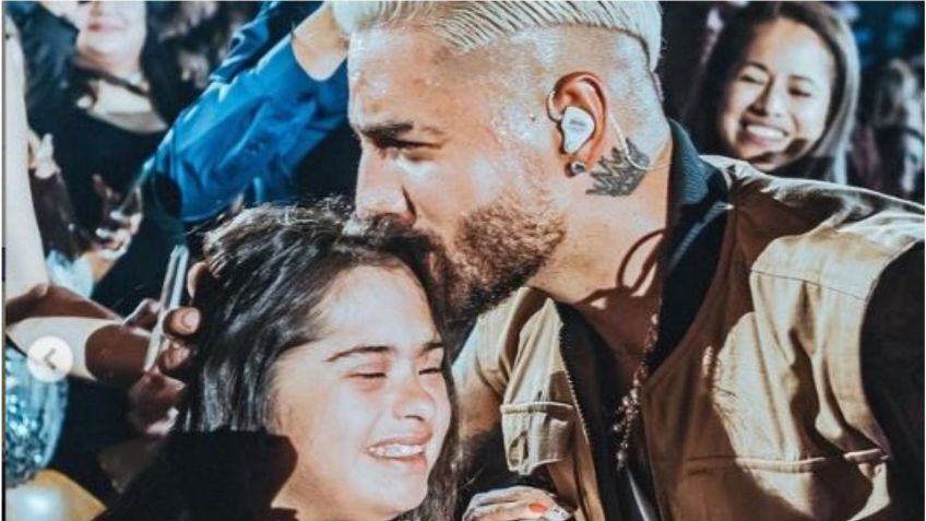 El increíble gesto de Maluma con una nena con Síndrome de Down en medio de un concierto