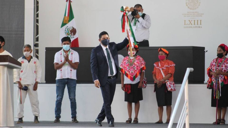 Comienza una nueva historia para San Luis Potosí, dice Ricardo Gallardo tras toma de protesta (Foto: Pepe Alemán)