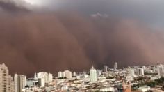 Nube de polvo se TRAGA varias regiones de Sao Paulo en Brasil: VIDEO VIRAL