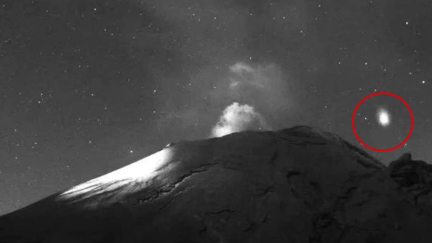 Captan extraño objeto luminoso volando cerca del Popocatépetl, ¿es un ovni?: VIDEO