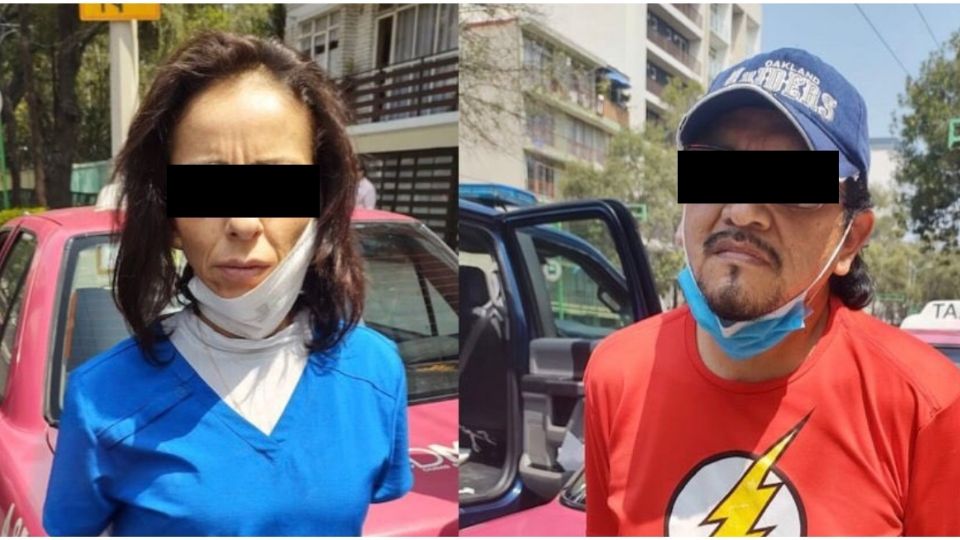 Rosana 'N' y José Antonio 'N' fueron detenidos este martes en la alcaldía Benito Juárez (Foto: Twitter @BlindarBJ)