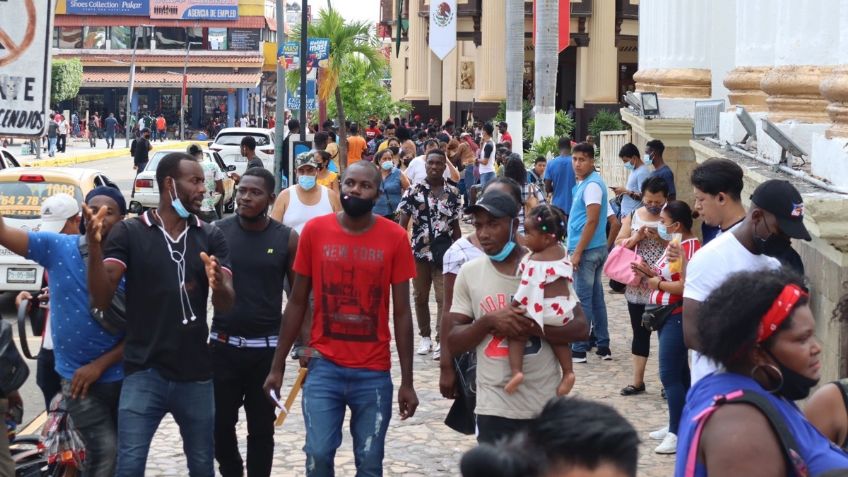 Frontera saturada: Aumenta ola haitiana en Tapachula