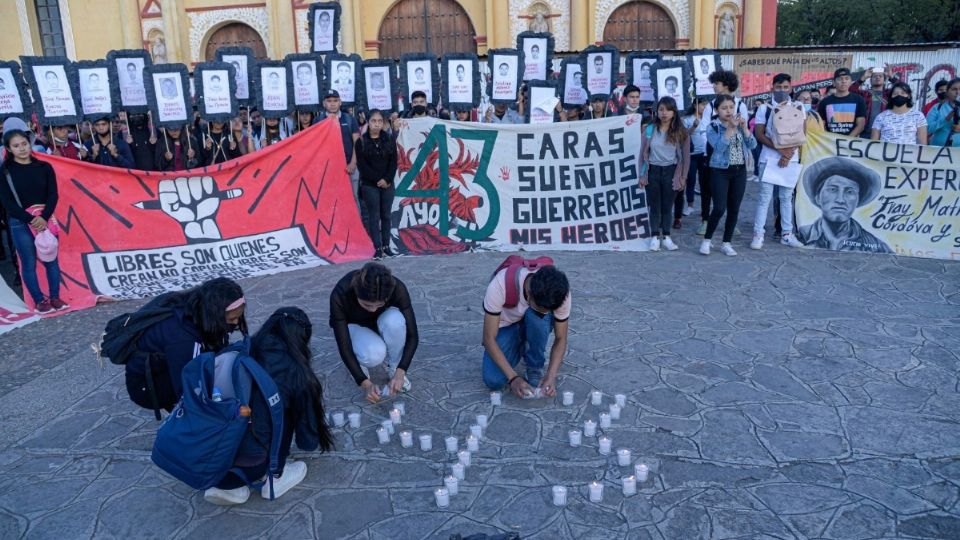 Manifestación de los 43 normalistas de Ayotzinapa. Foto: Archivo / CUARTOSCURO