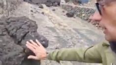 Reportero recibe gran lección al tocar lava del volcán de La Palma durante transmisión en vivo | VIDEO