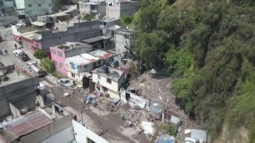 Autoridades de Ecatepec reubicarán a familias afectadas por deslave