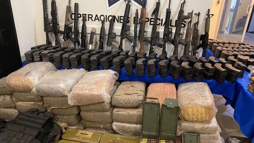 Decomisan arsenal en Tamaulipas; detienen a funcionarios