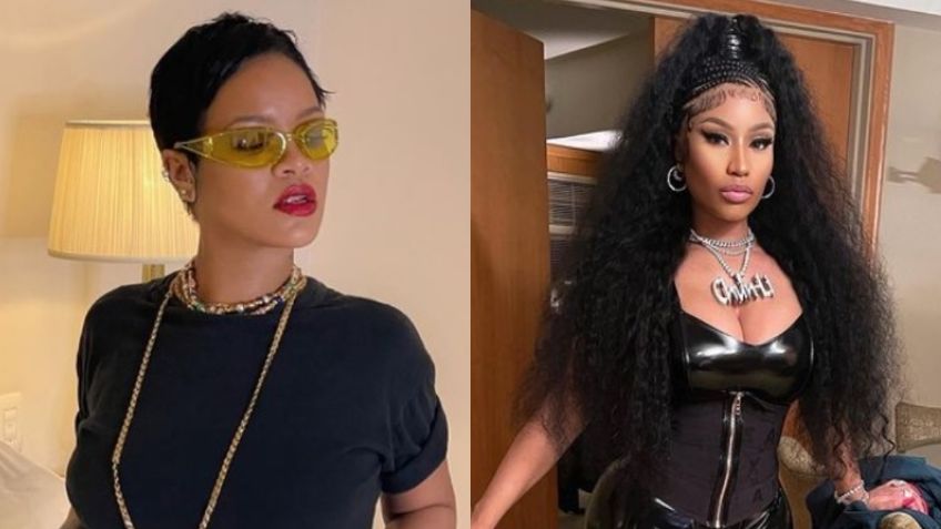 Rihanna y Nicki Minaj SORPRENDEN al posar JUNTAS; ¿se acerca una colaboración? | FOTO