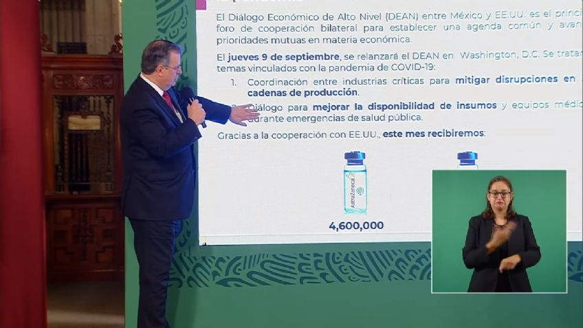 150 millones de vacunas para antes de fin de año: Ebrard