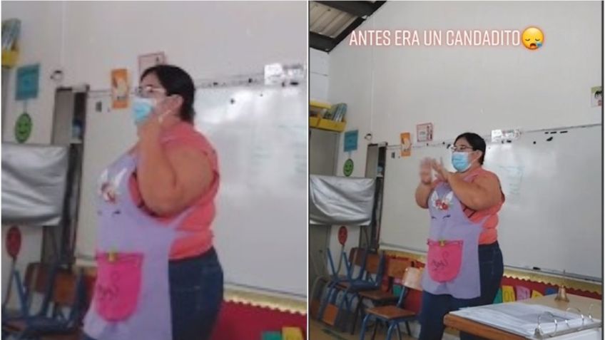 Maestra adapta la canción "El candidato" para el regreso a clases y se vuelve viral en TikTok