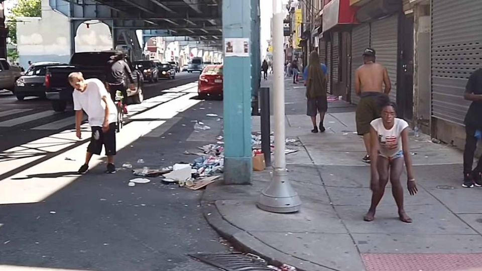 Imagen de la calles de la Avenida Kesington de la ciudad de Filadelfia. Foto: Especial