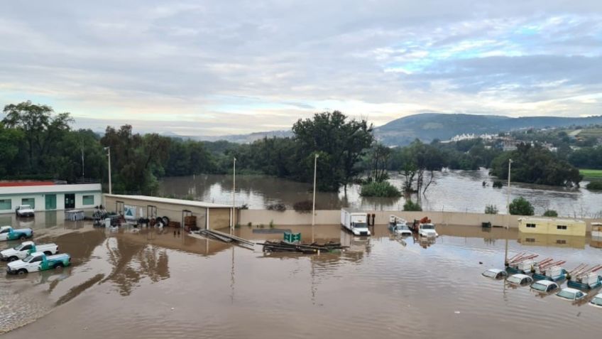 Tras desbordamiento del río Tula, evacúan a más de mil personas en Ixmiquilpan