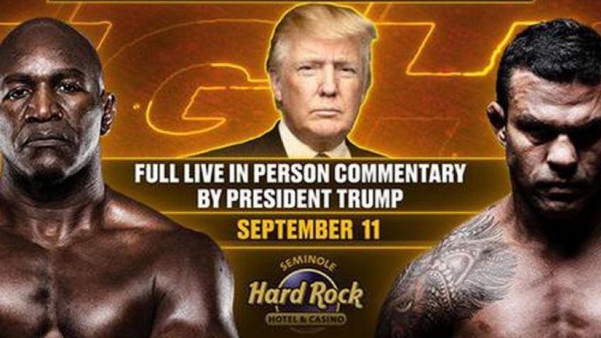 Donald Trump ahora será comentarista de boxeo: debutará en la pelea Holyfield vs Belfort