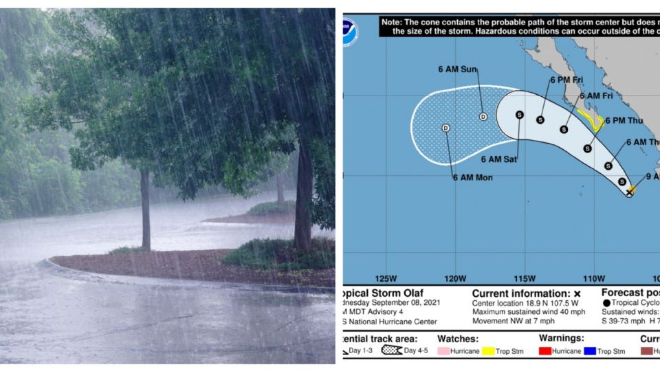 Tormenta tropical Olaf provocará lluvias en el Pacífico mexicano 
FOTO: Especial