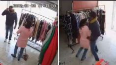 Captan violento asalto a negocio en Toluca, ladrón somete y encierra a empleada en bodega: VIDEO