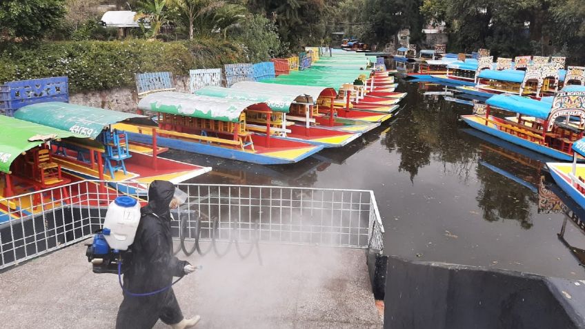 José Carlos Acosta destaca sanitización de embarcaderos de Xochimilco