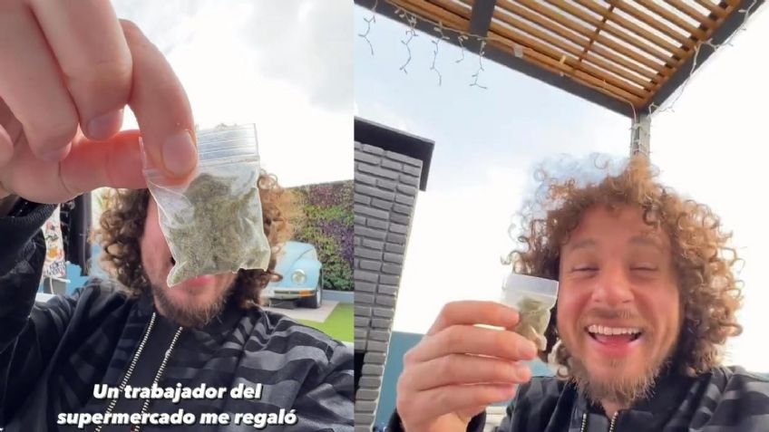 "Para que te relajes": Trabajador le regala MARIHUANA a Luisito Comunica