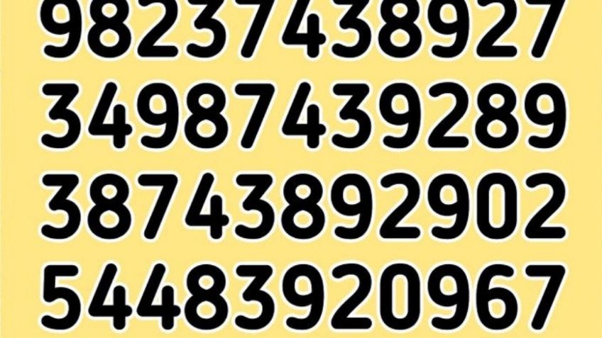 Acertijo visual: ¿eres capaz de encontrar el número 978 en solo 5 segundos?