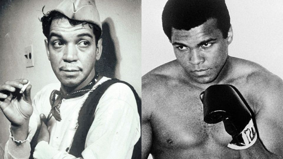 Cantinflas y Muhammad Ali. Foto: Especial