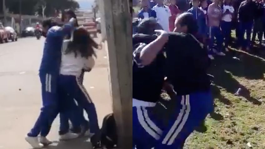 Estudiantes de secundaria protagonizan BRUTAL pelea en Pátzcuaro | VIDEO FUERTE