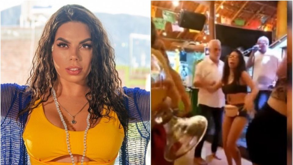 Lizbeth Rodríguez fue vista en un restaurante bailando Foto: Especial