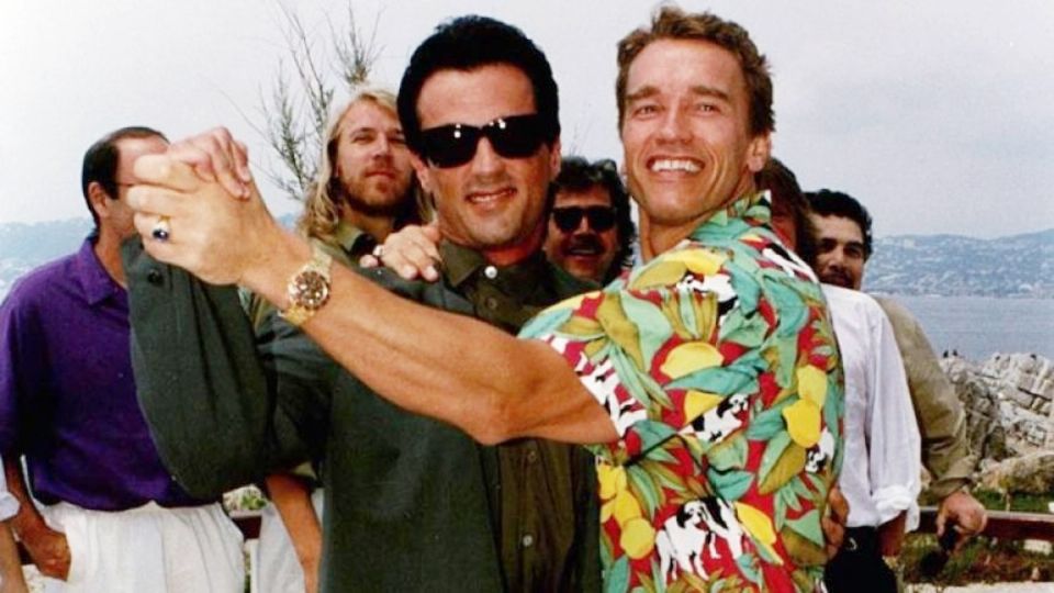 Sylvester Stallone y Arnold Schwarzenegger tuvieron una rivalidad laboral durante la década de los 80 y los 90. Foto: Archivo