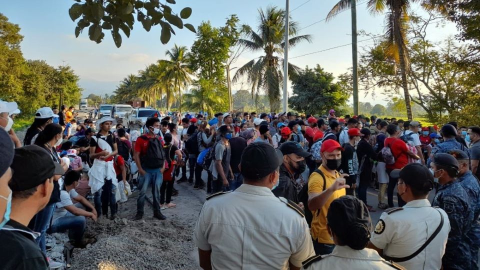 Migrantes y militares se han encontrado en Guatemala Foto: Especial