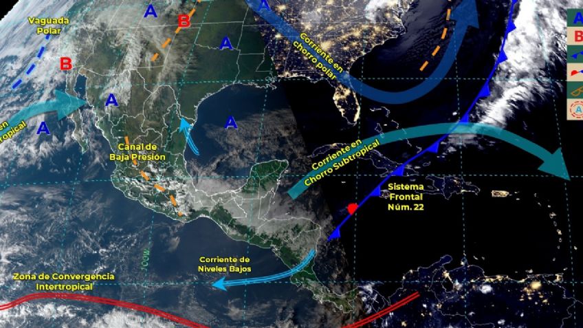 Frente Frío 22: Estos son los estados que tendrán heladas, caída de granizo y descargas eléctricas