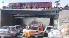 Edomex: colapsa puente en la Autopista México-Pachuca | VIDEO