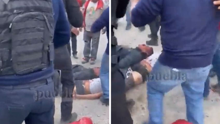 VIDEO FUERTE:  Vecinos de Puebla linchan a dos presuntos ladrones de casas