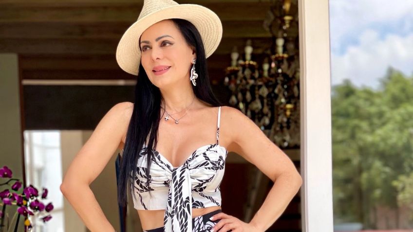 Maribel Guardia da cátedra de estilo en vestido satinado y presume piernas de infarto