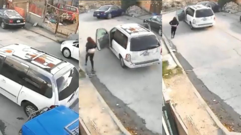 Una mujer intentaba estacionar su camioneta (Foto: captura de pantalla)