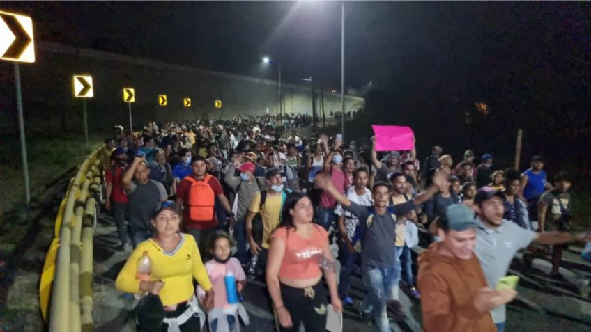 Sale primera caravana migrante del 2022 desde Chiapas