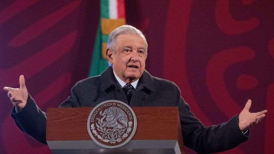 López Obrador durante su conferencia Mañanera. FOTO: Cuartoscuro