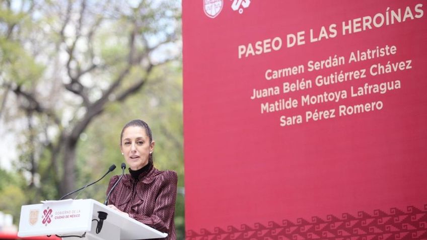 Paseo de las Heroínas, un legado que dejamos a la Ciudad de México: Claudia Sheinbaum