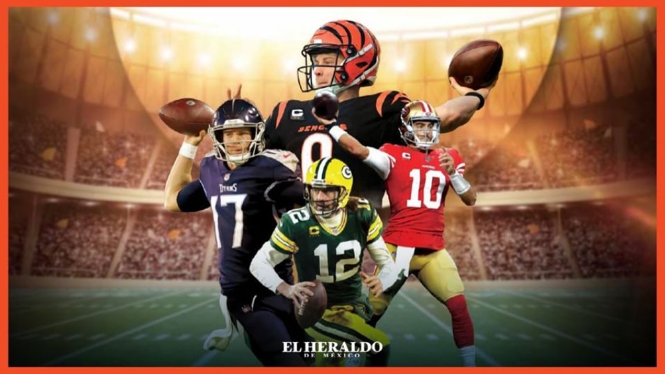 Packers y Titans, líderes de sus conferencias, se enfrentan a 49ers y Bengals, respectivamente (Arte: Christian Chacón)
