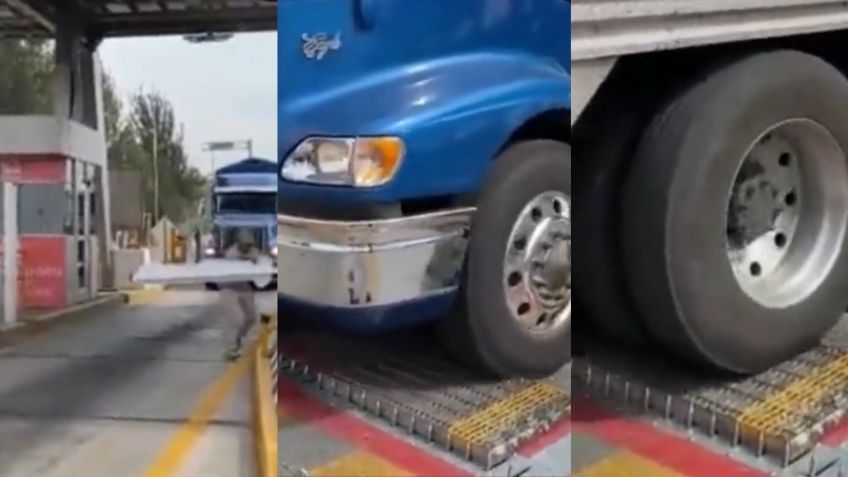 Ecatepec: Así evitan el ponchallantas los conductores en el Circuito Exterior Mexiquense | VIDEO