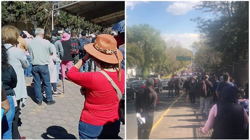 Edomex vacunación: Reportan largas filas para la tercera dosis en el Valle de México