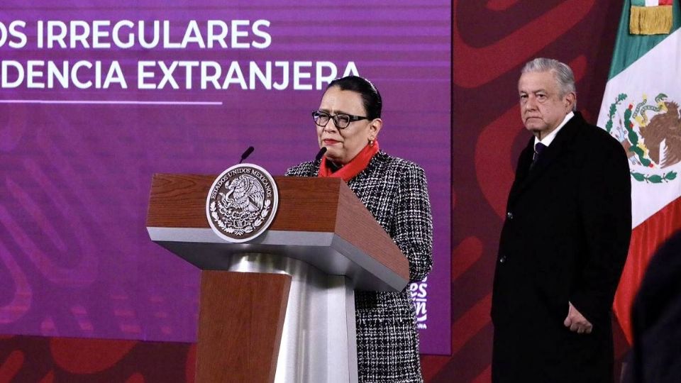 Rosa Icela Rodríguez aseguró que el feminicidio y la violencia familiar disminuyeron. Foto: Twitter