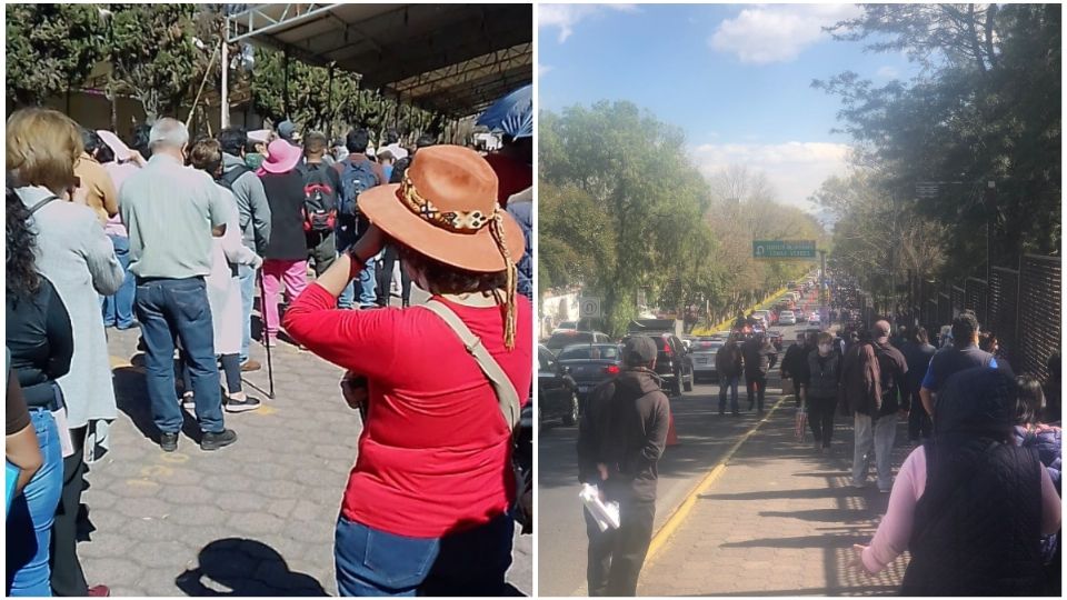 La dosis que están aplicando es AstraZeneca. Fotos: Leticia Ríos / El Heraldo de México.