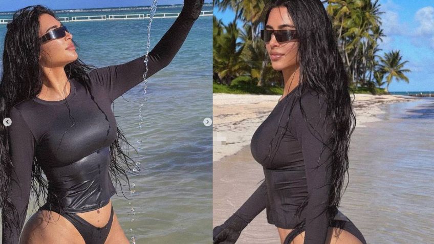 Kim Kardashian borra atrevida foto en bikini ante burlas de sus fans en Instagram