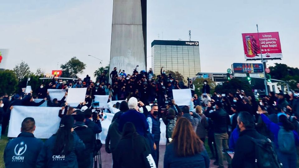 Consejo Ciudadano de Seguridad Pública están con los periodistas. Foto: Especial