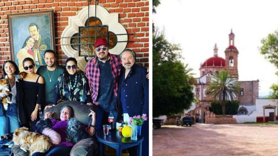 El rancho 'El Soyate' cuenta con su propia capilla y es todo un emblema de la Dinastía Aguilar. FOTO: Especial