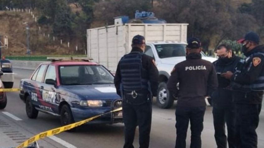 Asalto a camioneta de carga desata balacera en la Autopista México-Puebla; un delincuente es abatido