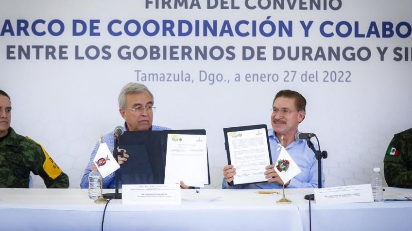 Gobernadores de Sinaloa y Durango fortalecen coordinación en materia de seguridad