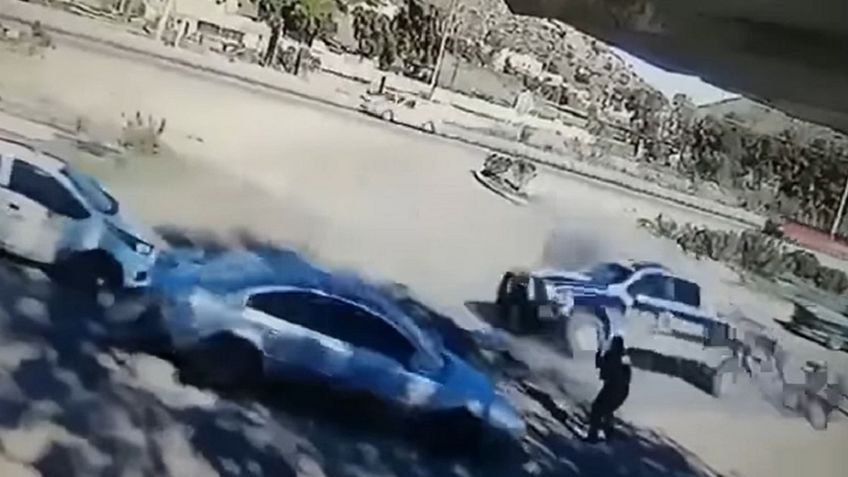 VIDEO: Persecución en Tijuana deja un policía ATROPELLADO