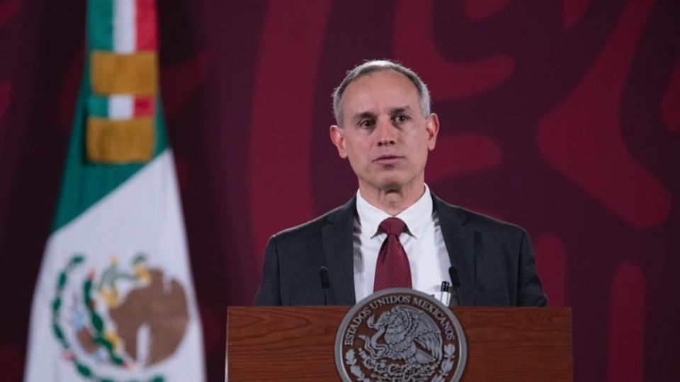 Hugo López-Gatell durante la conferencia Mañanera de este viernes. FOTO: Presidencia