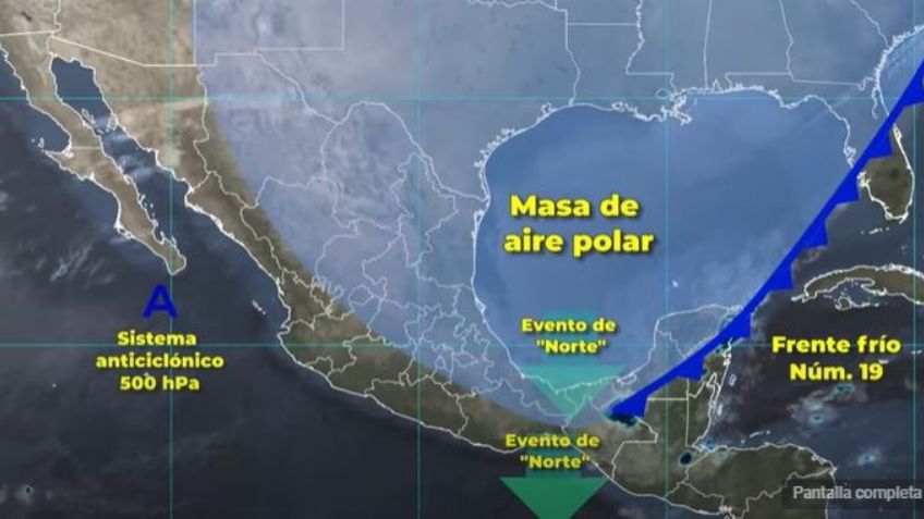 Frente Frío 19: Estos son los estados que tendrán lluvias, heladas y bancos de niebla