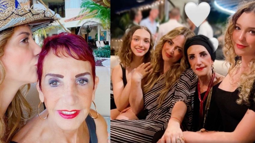 Andrea Legarreta agradece APOYO INCONDICIONAL de su mamá, la "porrista" de Mía y Nina