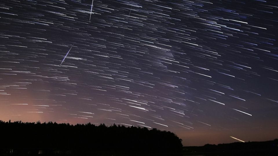 Imagen de una lluvia de estrellas Cuadrántidas. Foto: Especial